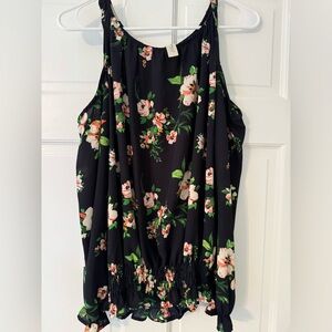 Allison Joy - Off shoulder Top - Navy - Medium- New - Never Worn